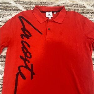 Lacoste Men's Red Polo Shirt